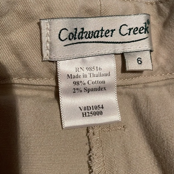 Coldwater Creek Women’s Size 6 Khaki Pants - Picture 6 of 10